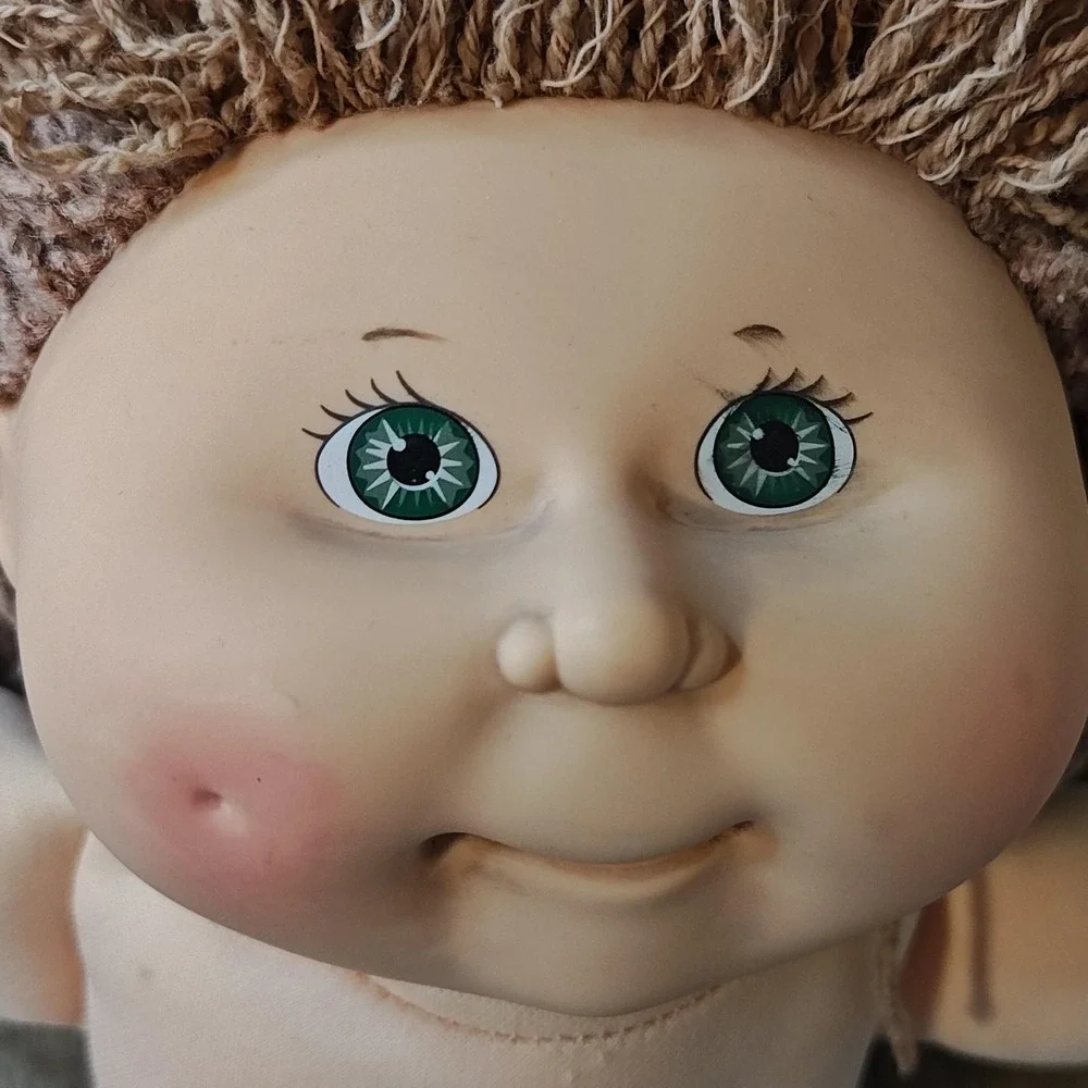 Hasbro Cabbage Patch Kids Doll Kids 1990 First‎ Edition Purple Dress Vintage